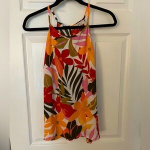 Floral tank top, size medium